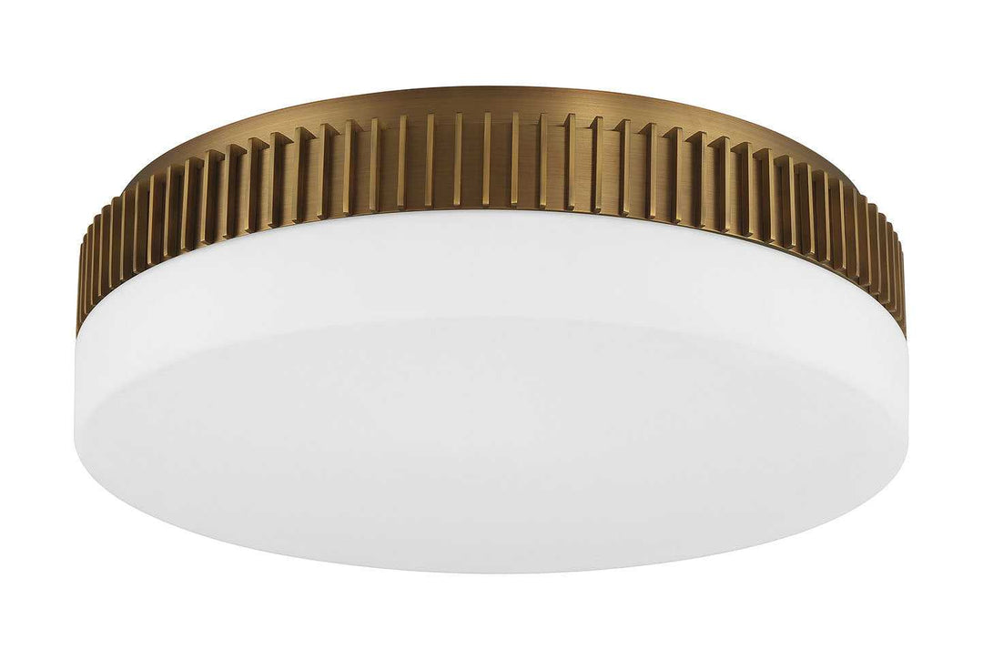 Purgos LED Flush Mount in Antique Brass Eurofase Canada