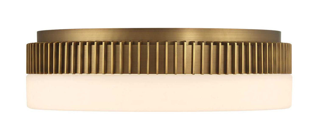 Purgos LED Flush Mount in Antique Brass Eurofase Canada