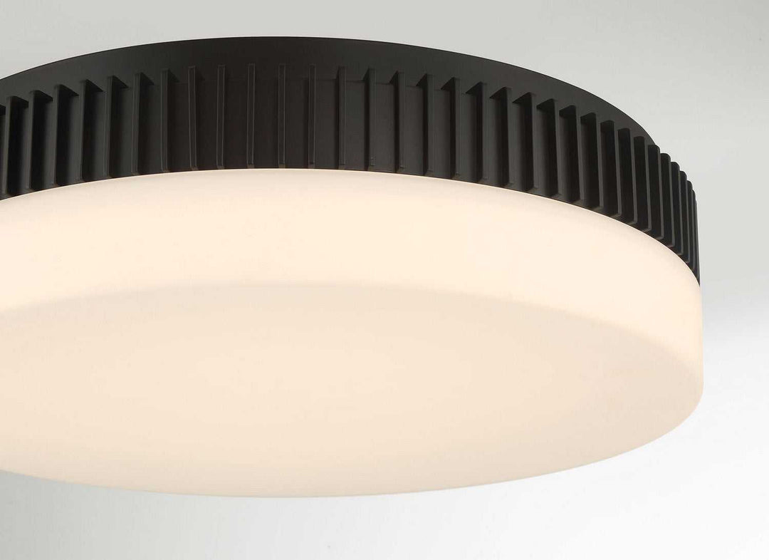 Purgos LED Flush Mount in Matte Black Eurofase Canada