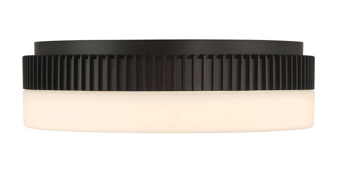 Purgos LED Flush Mount in Matte Black Eurofase Canada
