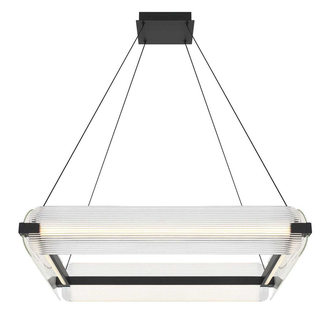 Neoness LED Chandelier in Matte Black Eurofase Canada