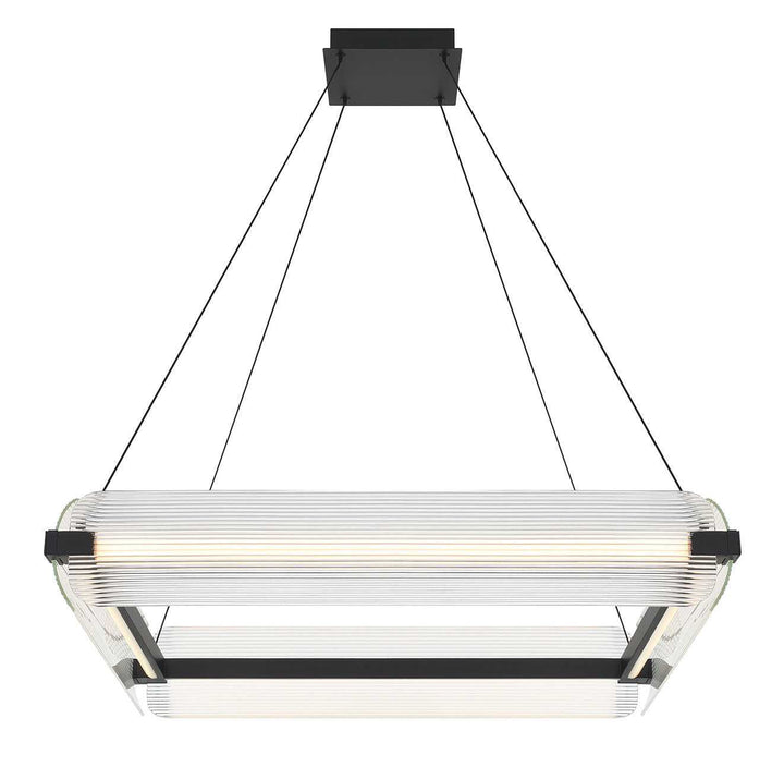 Neoness LED Chandelier in Matte Black Eurofase Canada