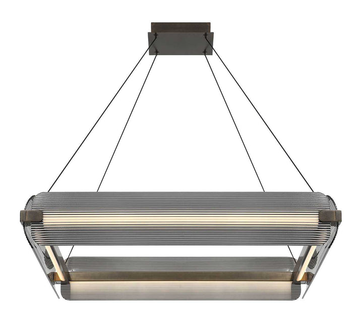 Neoness LED Chandelier in Weathered Brass Eurofase Canada