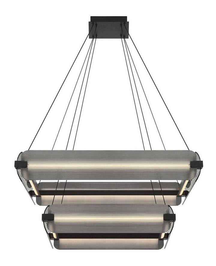 Neoness LED Chandelier in Matte Black Eurofase Canada