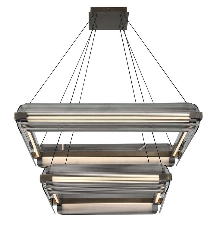Neoness LED Chandelier in Weathered Brass Eurofase Canada