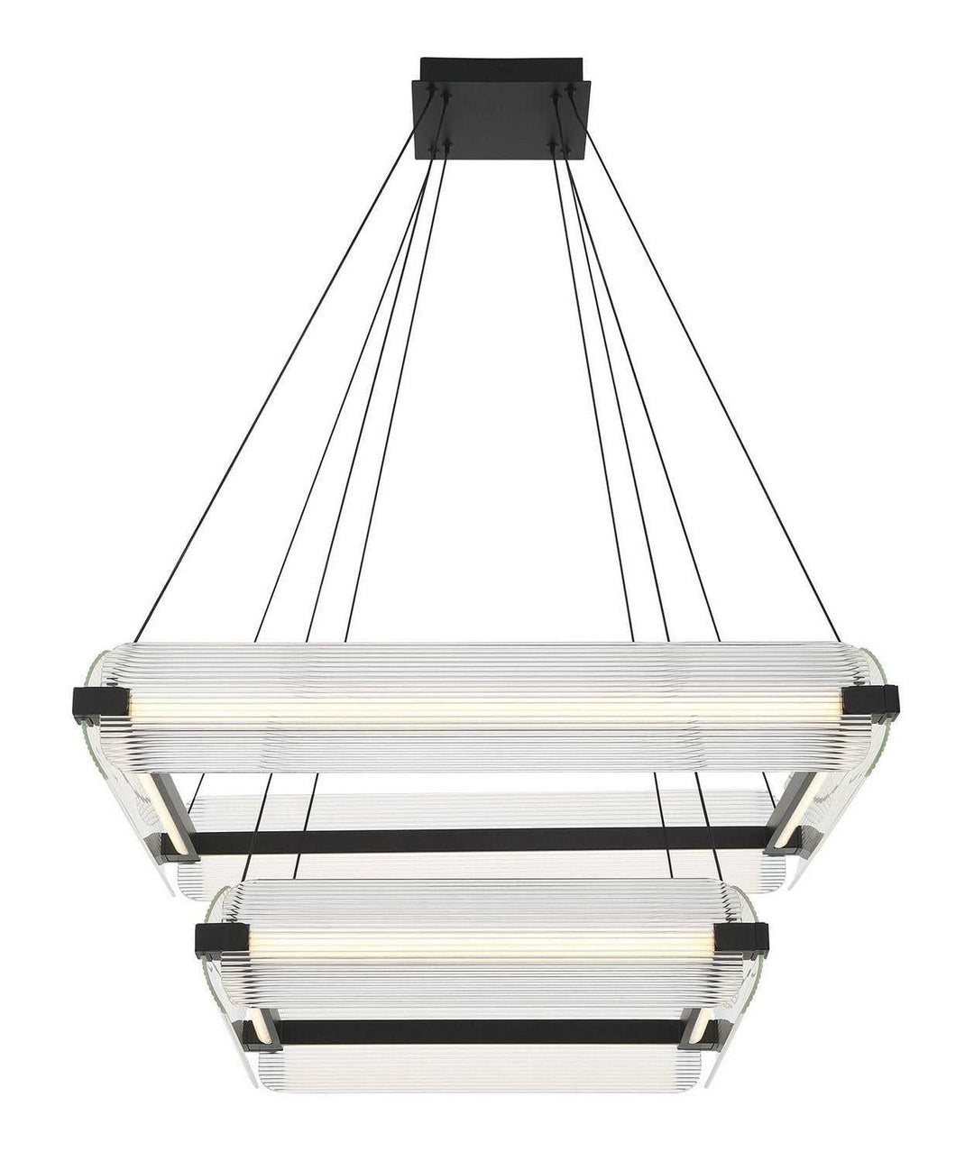 Neoness LED Chandelier in Matte Black Eurofase Canada