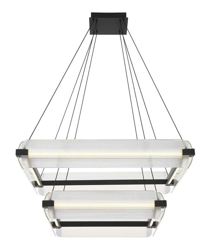 Neoness LED Chandelier in Matte Black Eurofase Canada