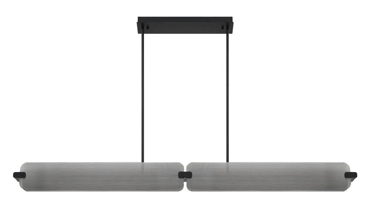 Neoness LED Linear Chandelier in Matte Black Eurofase Canada