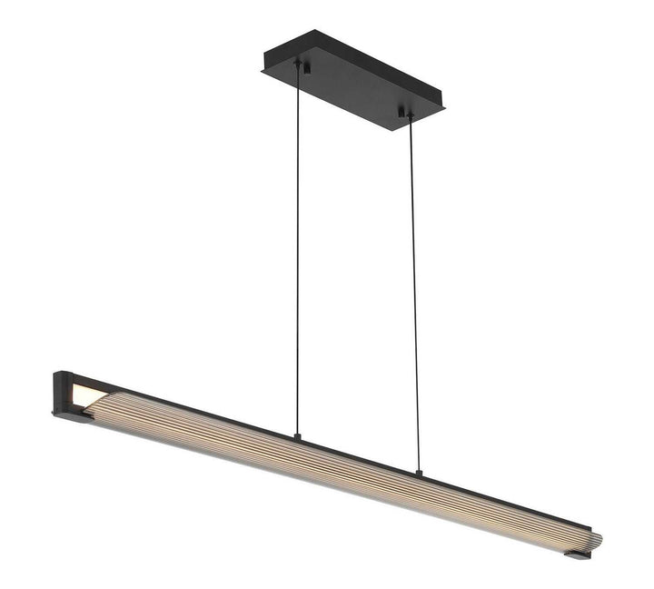 Neoness LED Linear Chandelier in Matte Black Eurofase Canada