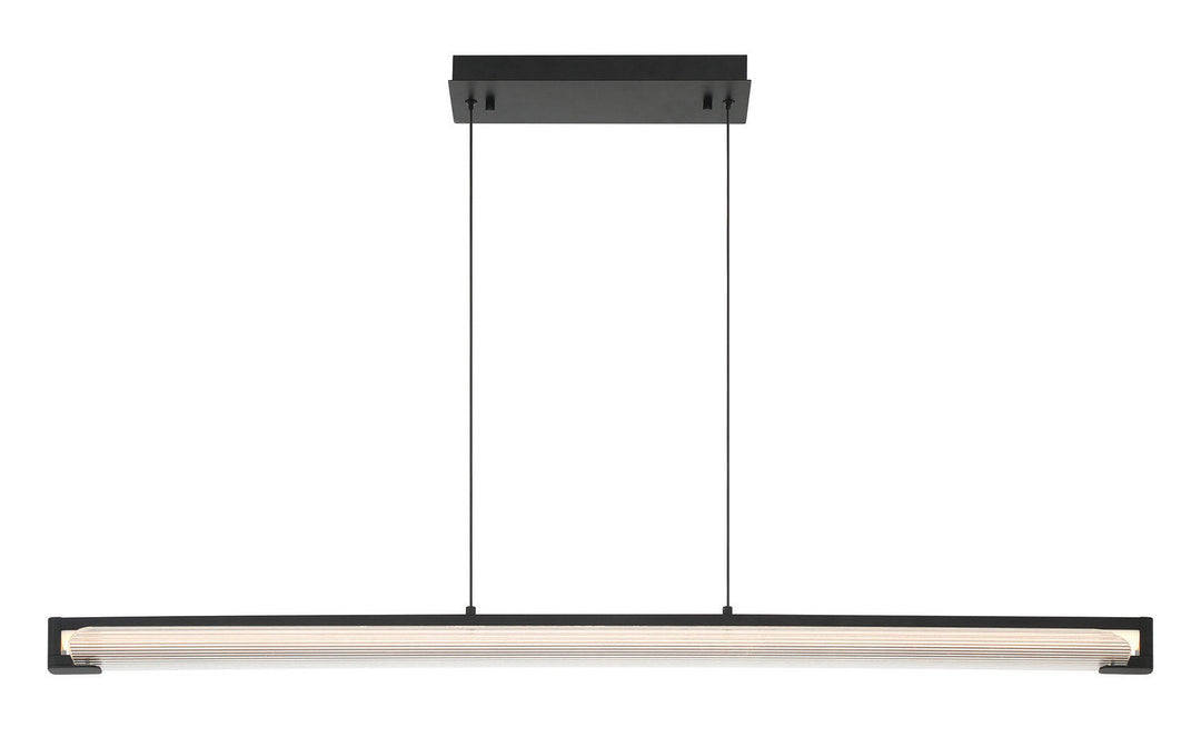 Neoness LED Linear Chandelier in Matte Black Eurofase Canada
