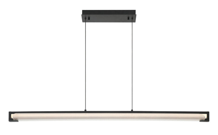 Neoness LED Linear Chandelier in Matte Black Eurofase Canada