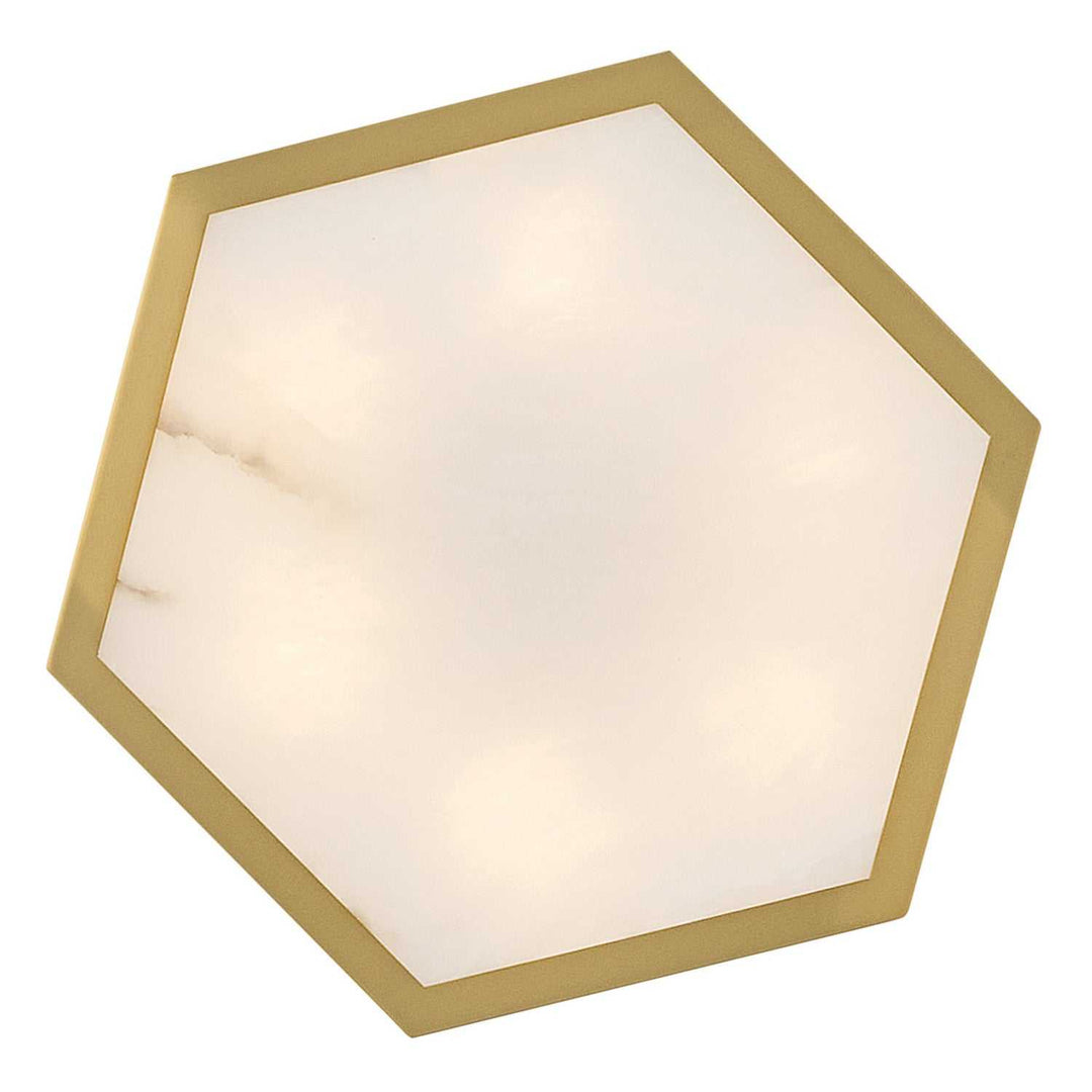 Veleta LED Semi Flush Mount in Lacquered Brass Fredrick Ramond Canada