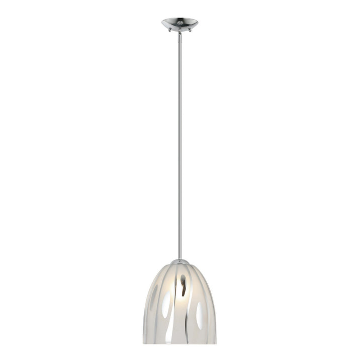 Chroman Empire One Light Pendant in Chrome Varaluz