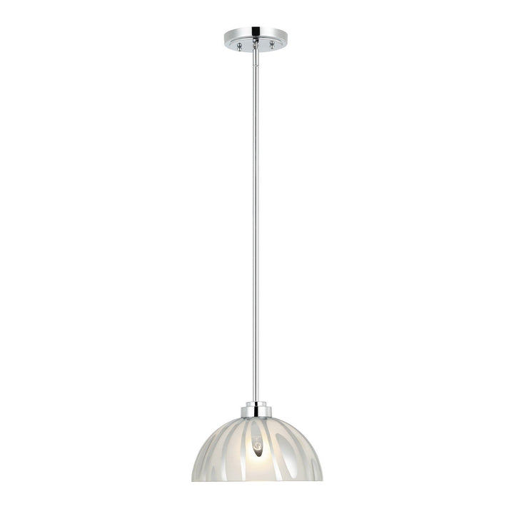 Chroman Empire One Light Pendant in Chrome Varaluz