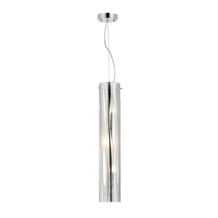 Chroman Empire Three Light Pendant in Chrome Varaluz