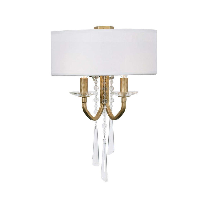 Barcelona Two Light Wall Sconce in Brass Kisser Varaluz