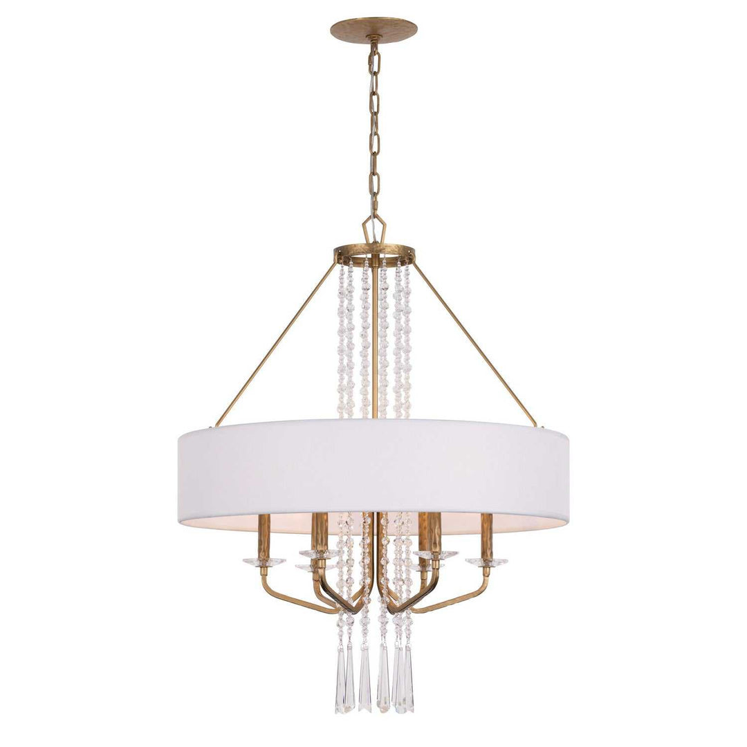 Barcelona Six Light Pendant in Brass Kisser Varaluz