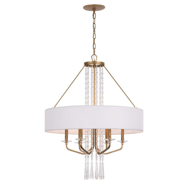 Barcelona Six Light Pendant in Brass Kisser Varaluz