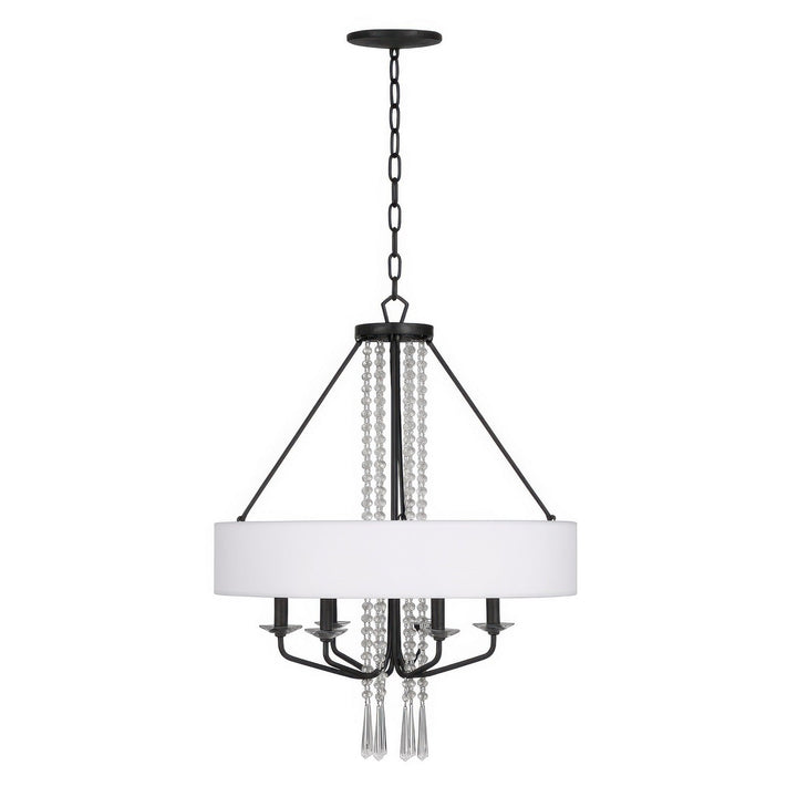 Barcelona Six Light Pendant in Onyx Varaluz