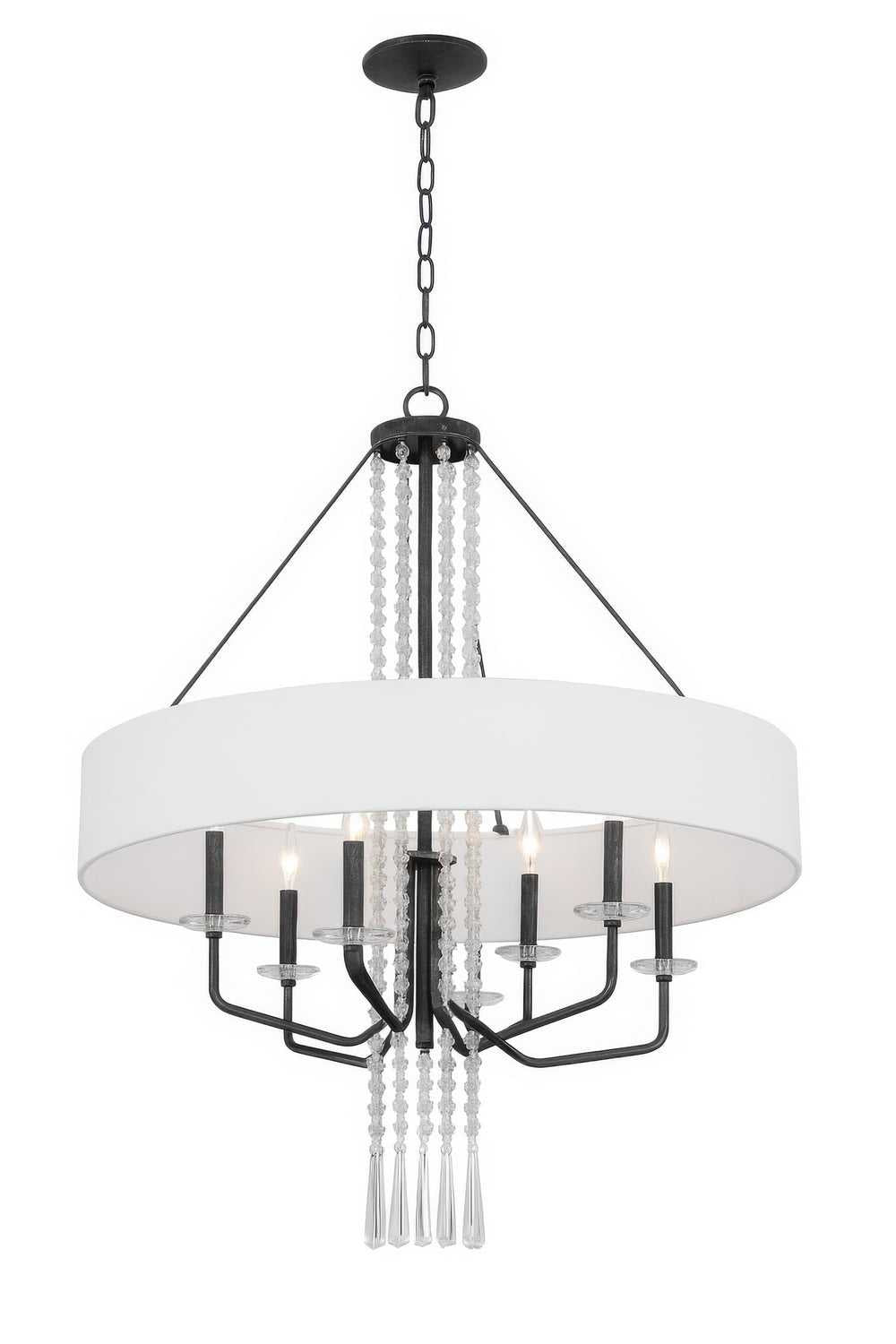 Barcelona Nine Light Pendant in Onyx Varaluz