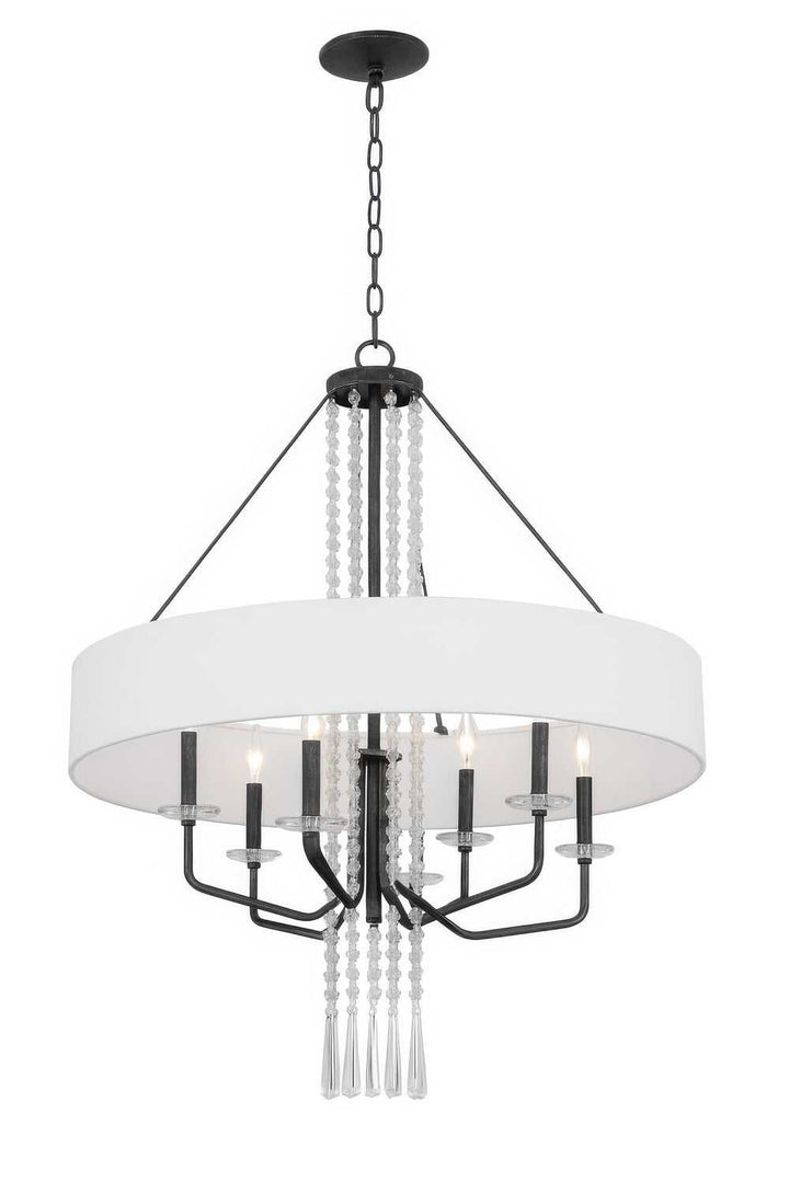Barcelona Nine Light Pendant in Onyx Varaluz