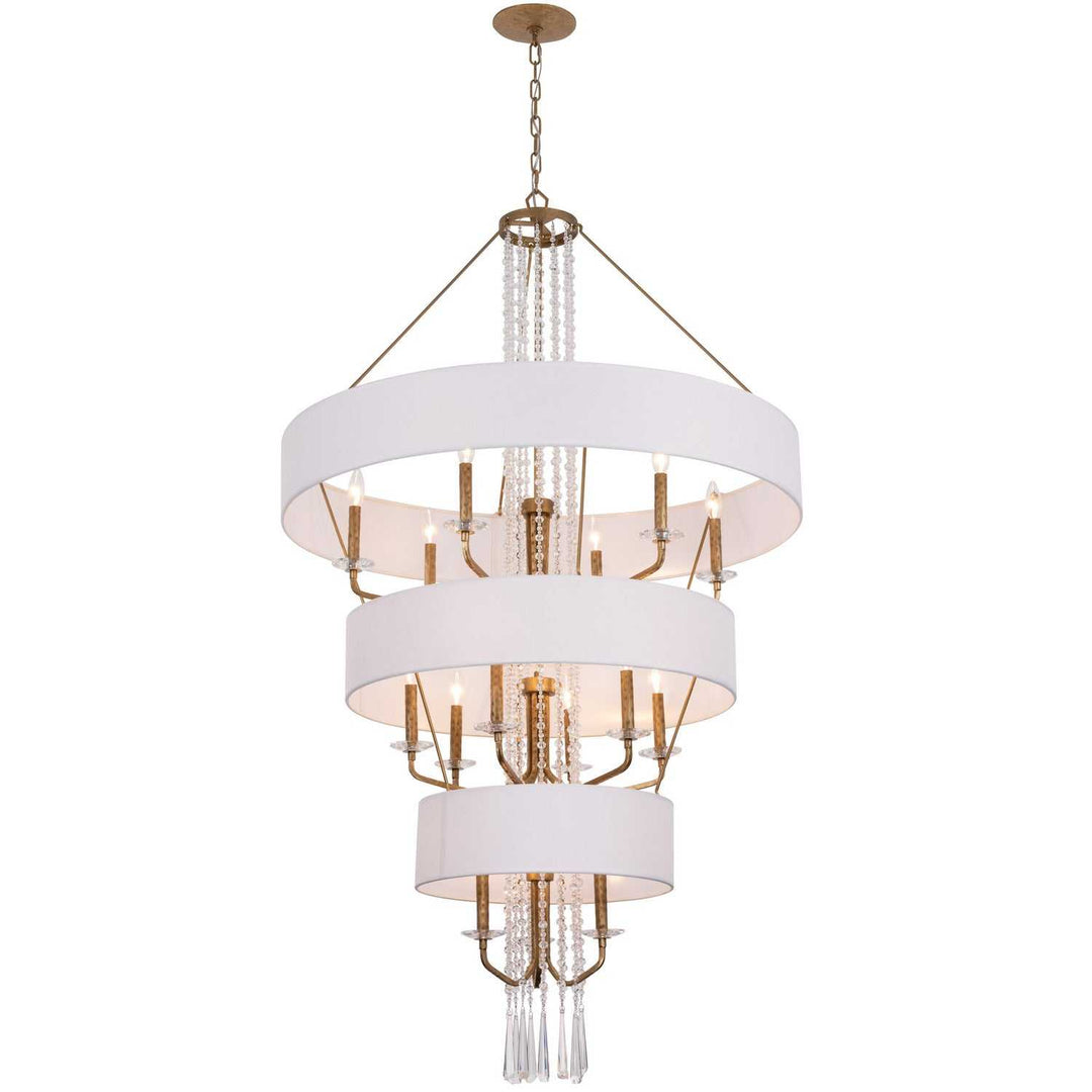 Barcelona 15 Light Pendant in Brass Kisser Varaluz