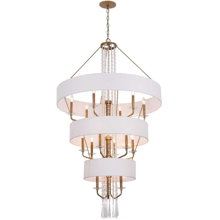 Barcelona 15 Light Pendant in Brass Kisser Varaluz