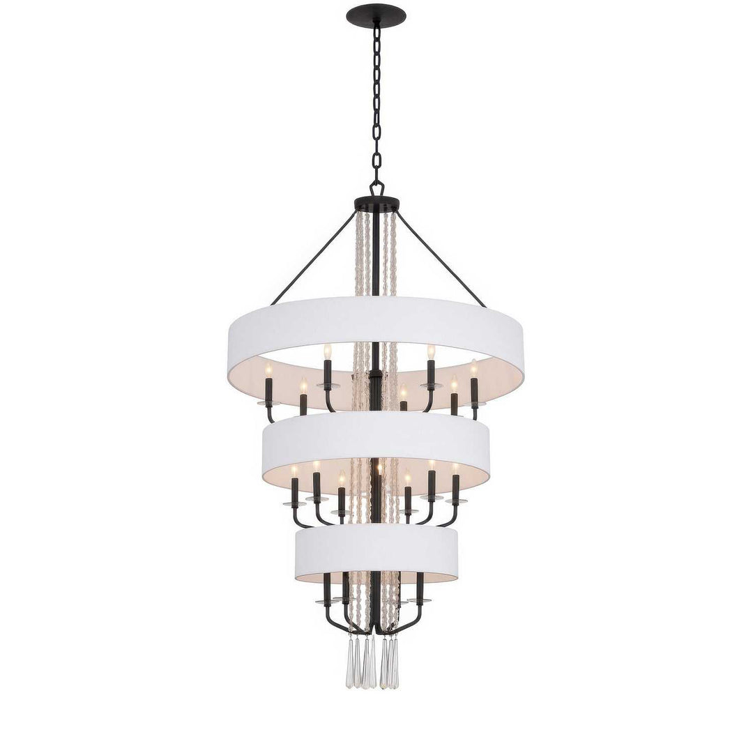 Barcelona 15 Light Pendant in Onyx Varaluz