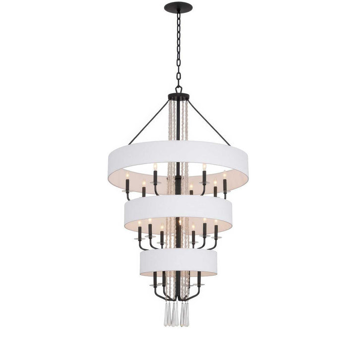 Barcelona 15 Light Pendant in Onyx Varaluz