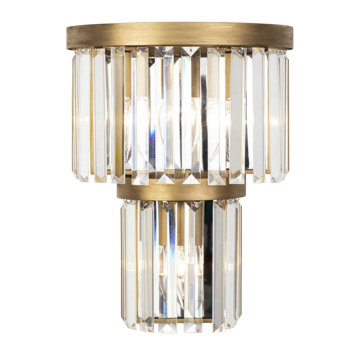 Social Club Three Light Wall Sconce in Havana Gold Varaluz