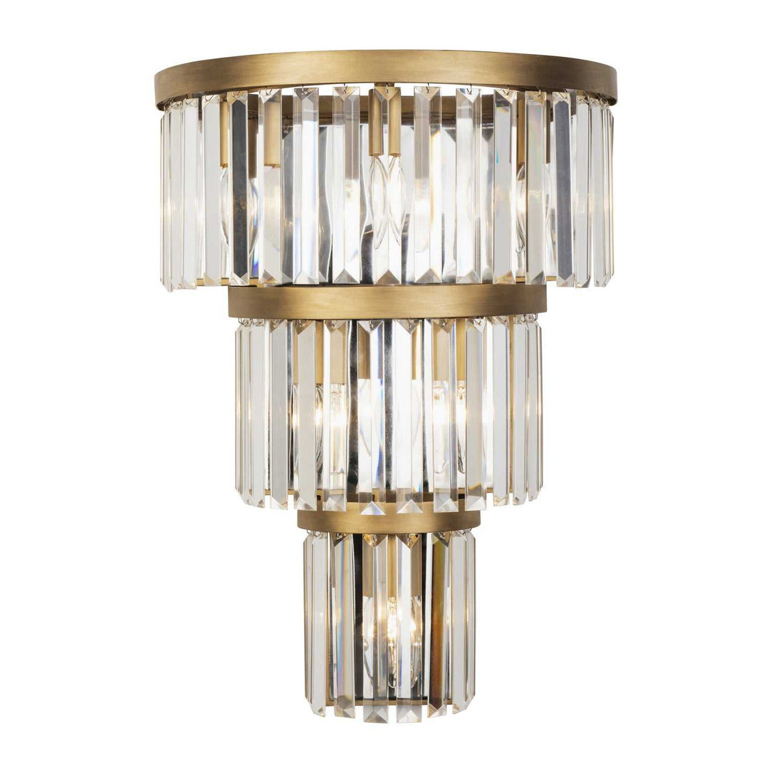 Social Club Six Light Wall Sconce in Havana Gold Varaluz