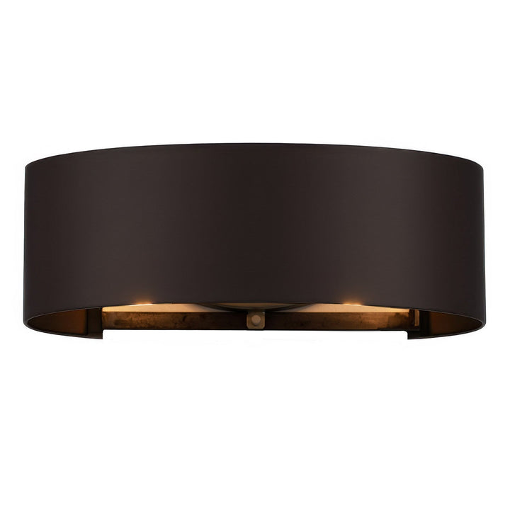 Cannery Two Light Bath in Dark Bronze / French Gold Varaluz