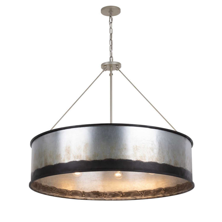 Cannery Six Light Pendant in Ombre Galvanized Varaluz