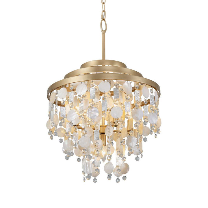 Kalani Five Light Chandelier in French Gold Varaluz