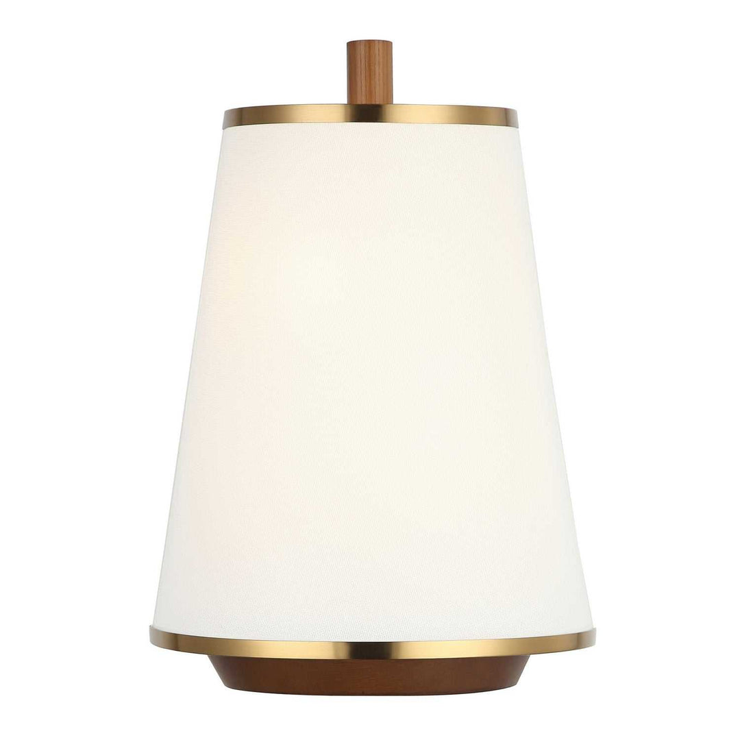 Desert Flyer Two Light Wall Sconce in Satin Brass/Medium Walnut Varaluz