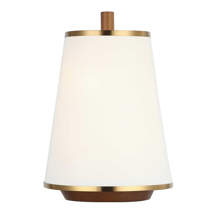 Desert Flyer Two Light Wall Sconce in Satin Brass/Medium Walnut Varaluz