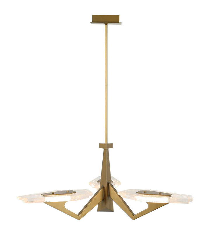 Down the Wrong Path LED Pendant in Brass Kisser Varaluz