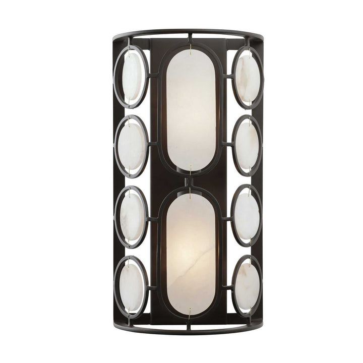Oval Office Two Light Wall Sconce in Ironclad Varaluz