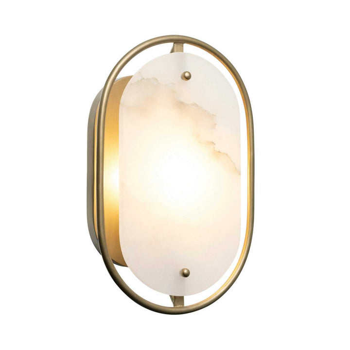 Panelist One Light Wall Sconce in Brass Kisser Varaluz