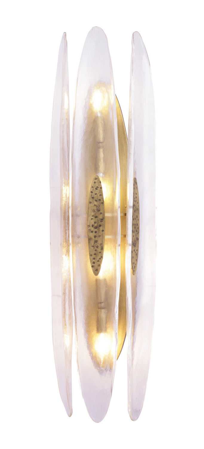 Aurora Four Light Wall Sconce in Havana Gold Varaluz