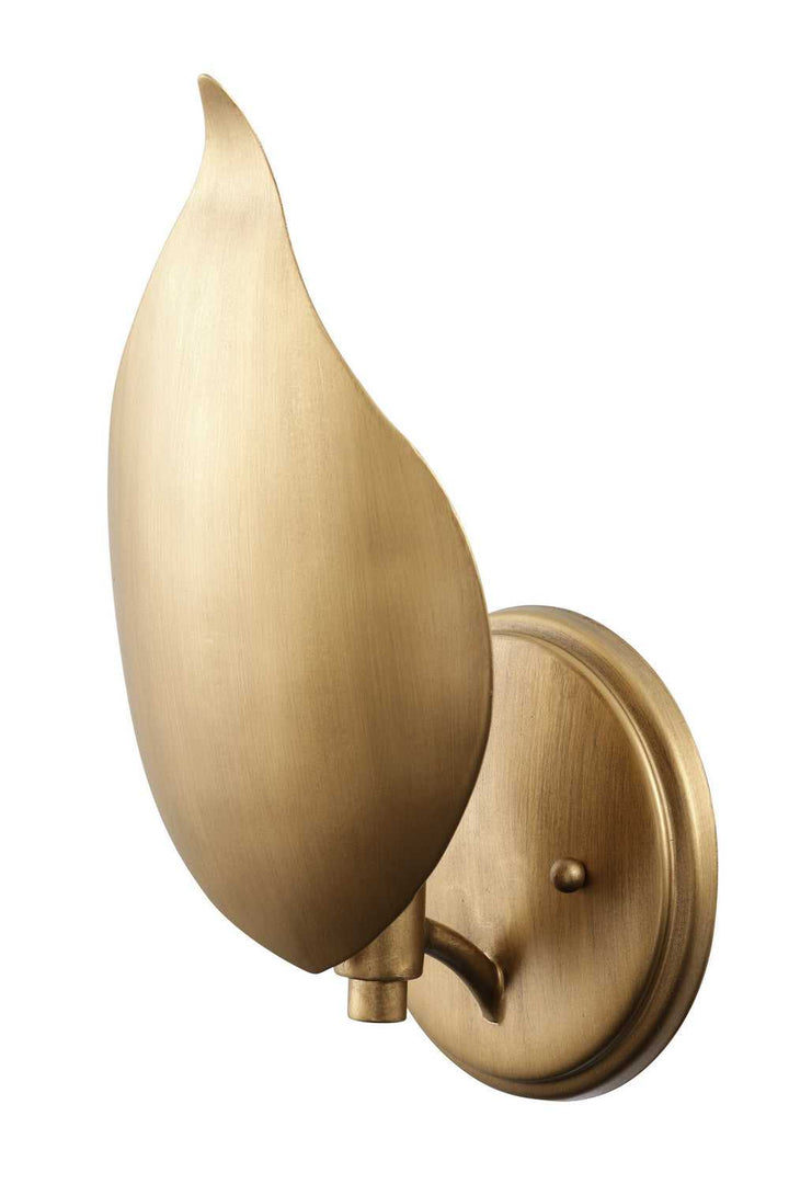 Petal Reign One Light Wall Sconce in Brass Kisser Varaluz