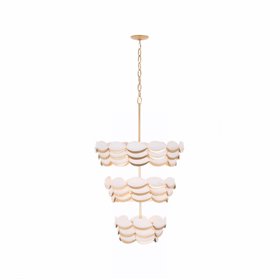 High Tide 11 Light Pendant in French Gold Varaluz