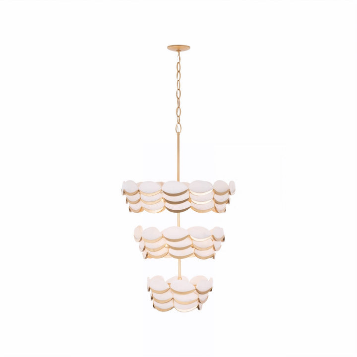 High Tide 11 Light Pendant in French Gold Varaluz