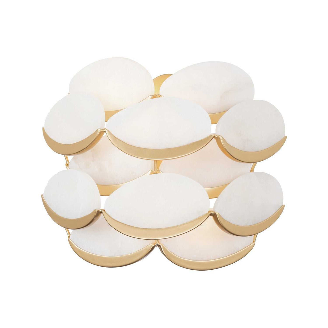 High Tide Two Light Wall Sconce in French Gold Varaluz