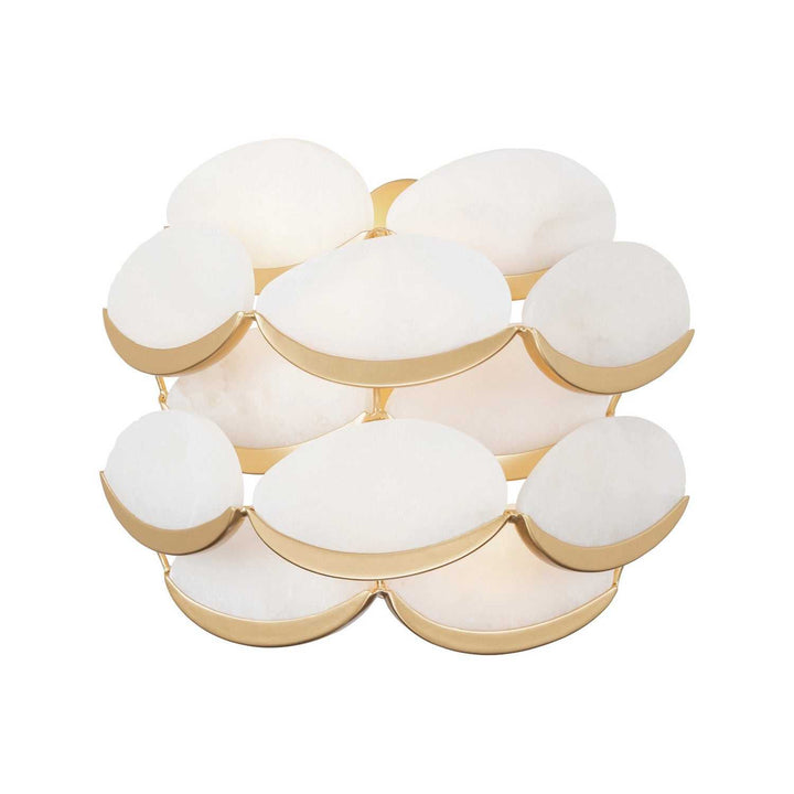 High Tide Two Light Wall Sconce in French Gold Varaluz