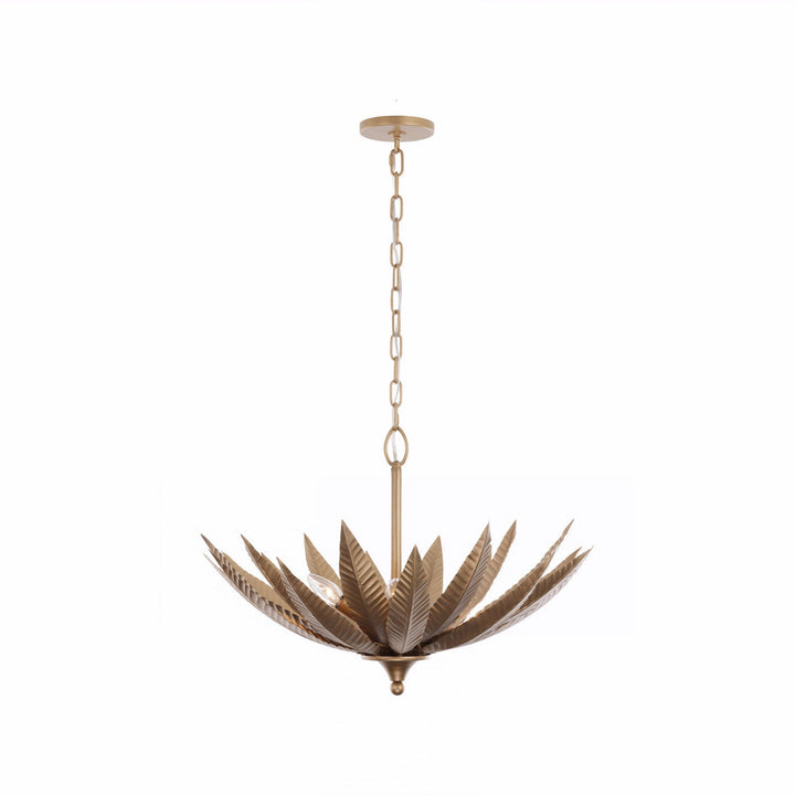 Zanara Three Light Pendant in Brass Kisser Varaluz