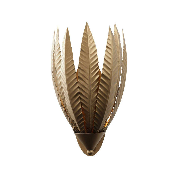 Zanara One Light Wall Sconce in Brass Kisser Varaluz