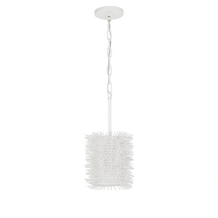 Urchin One Light Pendant in White Varaluz