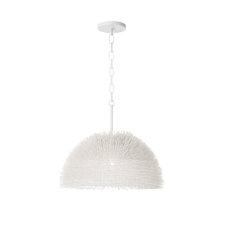 Urchin One Light Pendant in White Varaluz