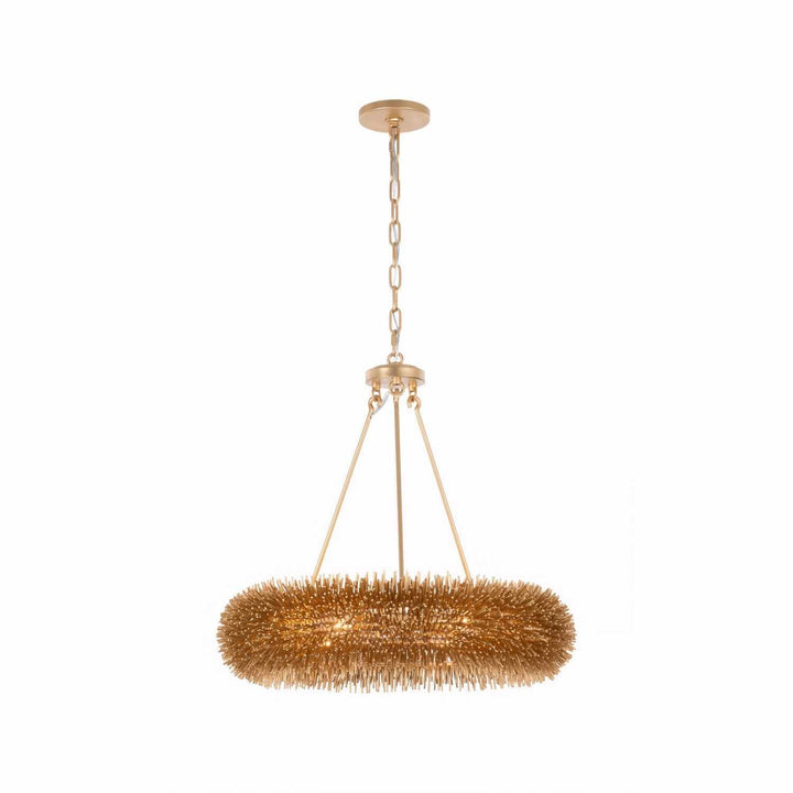 Urchin Six Light Pendant in Gold Varaluz